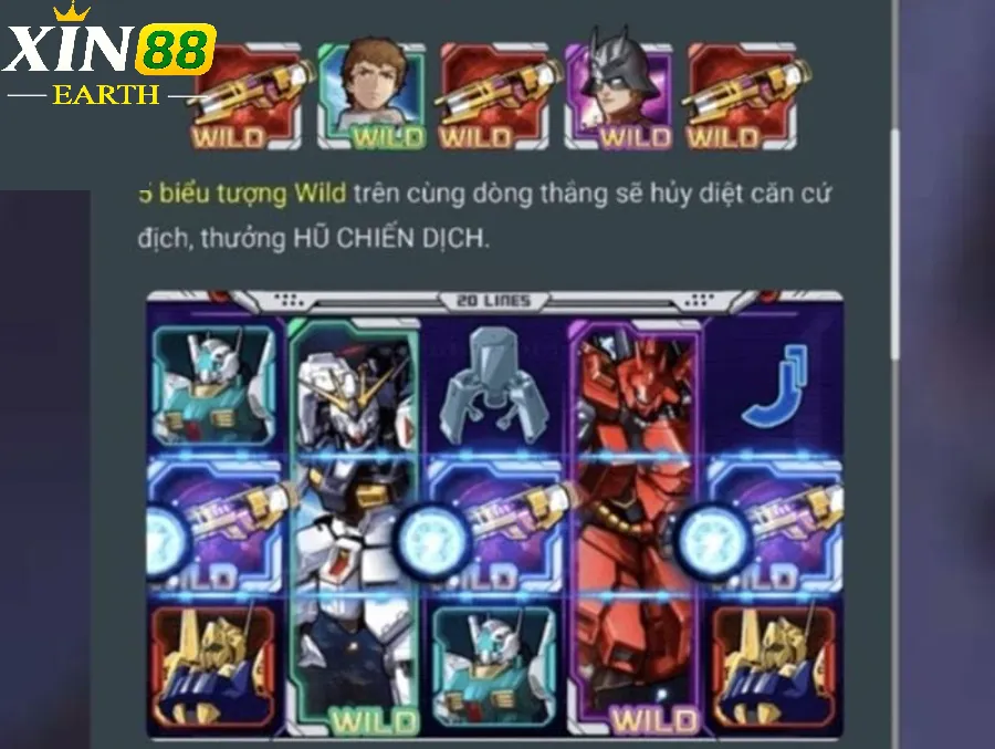 Thủ thuật  chơi dễ trúng trong game Gundam Slot