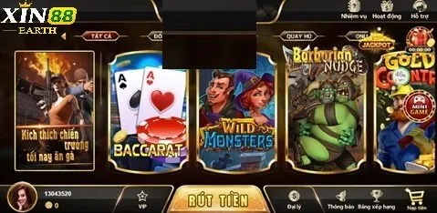 Xin88 hướng dẫn chơi quay hũ Barbarian Nudge Slot chi tiết 