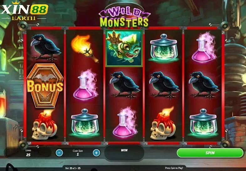 Trải nghiệm Wild monster slot tại Xin88 có gì đặc biệt